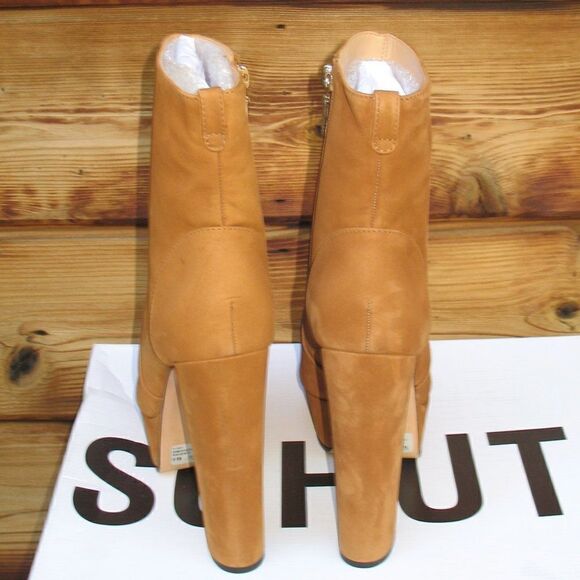 NWT Schutz Tan Platform Booties Boots - Picture 4 of 7